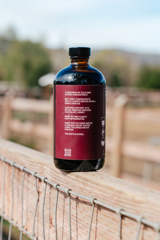 Decaf Cold Drip — back label hero
